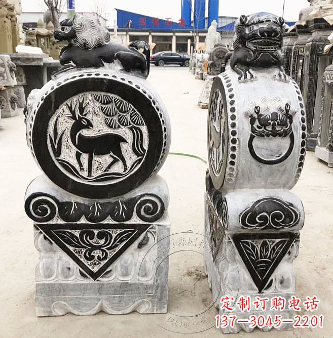 运城品质卓越的黄山石雕门墩石