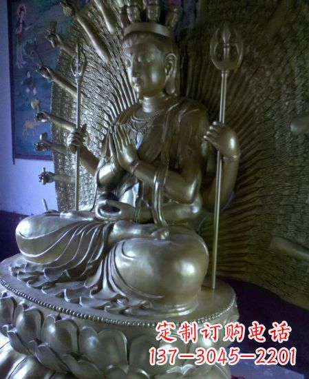运城中领雕塑:高质量黄铜佛像雕塑