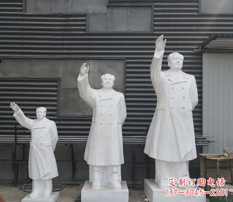 运城追随主席足迹，收藏挥手毛主席校园伟人石雕