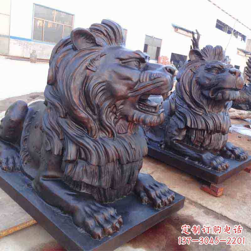 运城中领雕塑打造精致的狮子雕塑