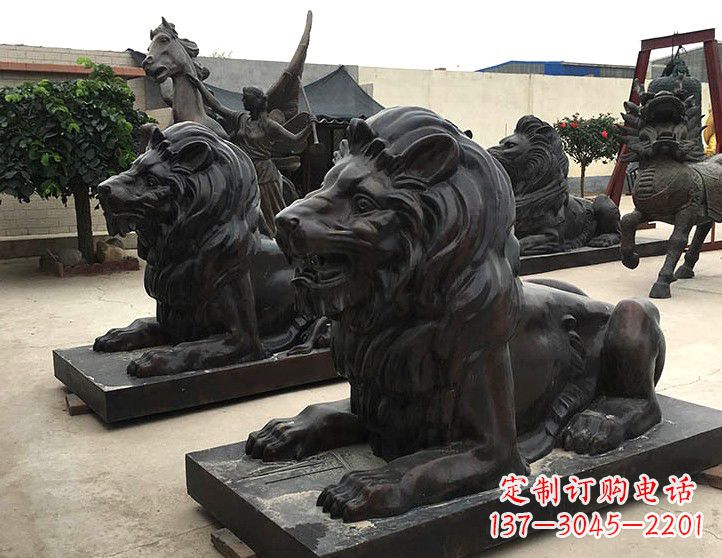 运城汇丰手工铸铜狮子雕塑