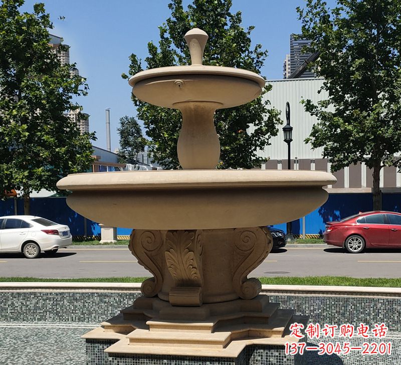 运城恵安石雕风水球-祈福家庭幸福
