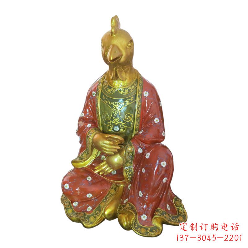 运城玻璃钢彩绘生肖雕塑