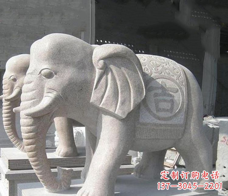 运城吉祥大理石大象雕塑,古典雅致、品质优质