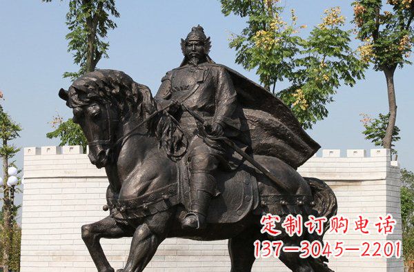 运城将军骑马古代人物铜雕
