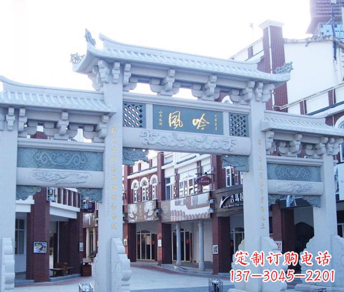 运城唯美传神的石雕牌坊