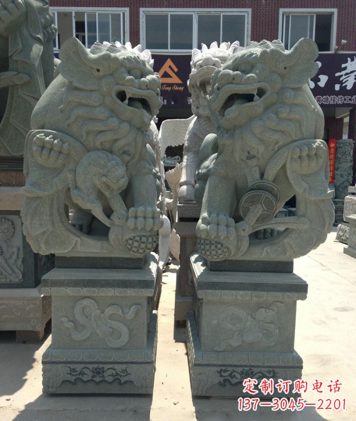 运城南方风石雕狮子,纯手工为你独一无二