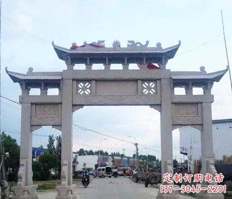 运城中领雕塑,传承传统,卓越牌坊雕塑