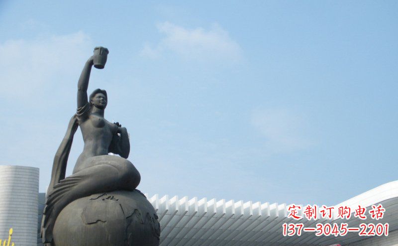 运城中领雕塑推出的精美雕塑——铜铸地球塑像,…