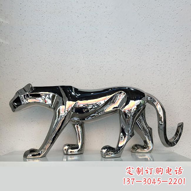 运城杰出的不锈钢金钱豹雕塑