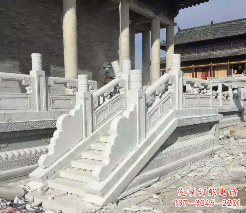 运城景区大理石栏板石雕 (11)