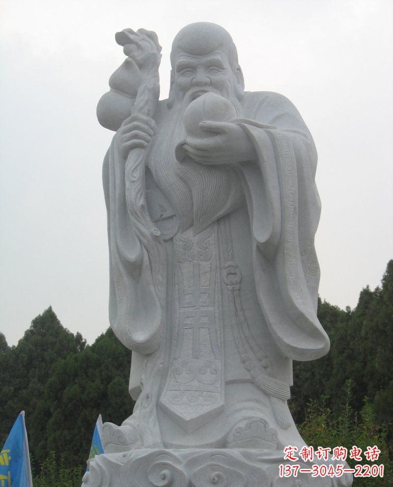 运城大理石老寿星雕塑，重现传统文化的美好