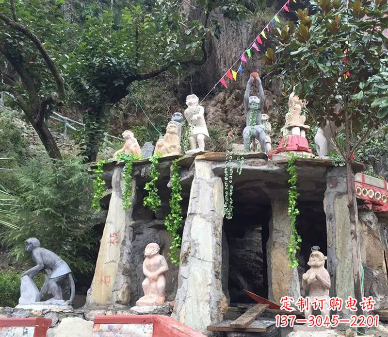 运城中领雕塑:精美猴子石雕
