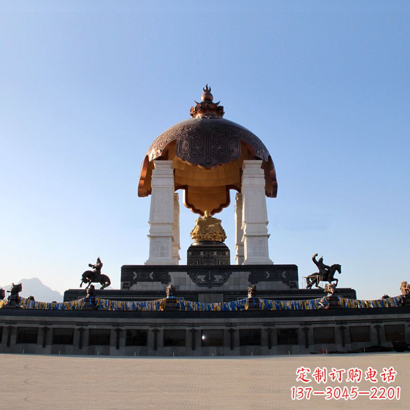运城中领雕塑——成吉思汗景观雕像