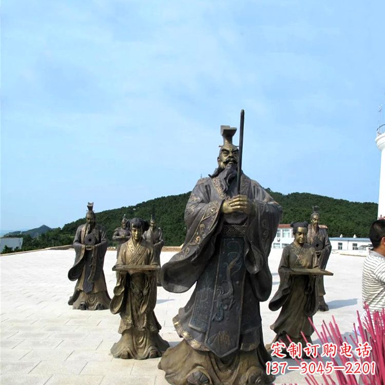 运城中领雕塑——汉武帝刘彻祭天情景雕塑