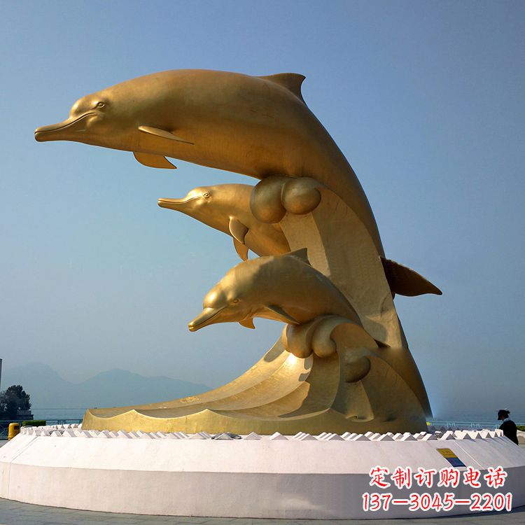 运城中领雕塑:海豚雕塑
