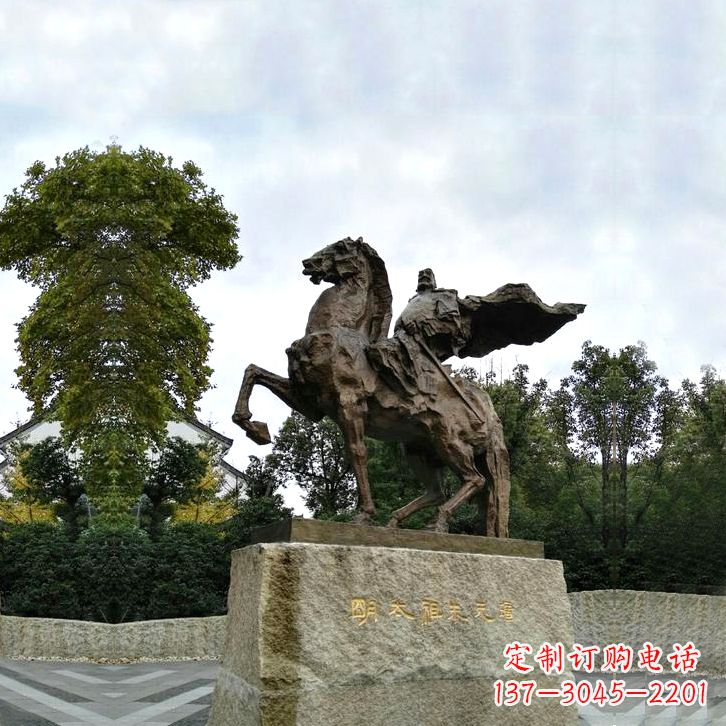 运城华夏文明领袖朱元璋铜雕塑