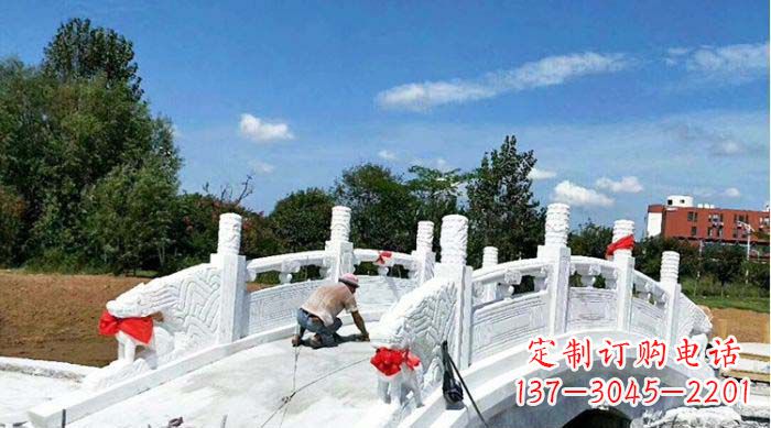 运城标题:领雕塑——最具艺术魅力的汉白玉石雕拱桥