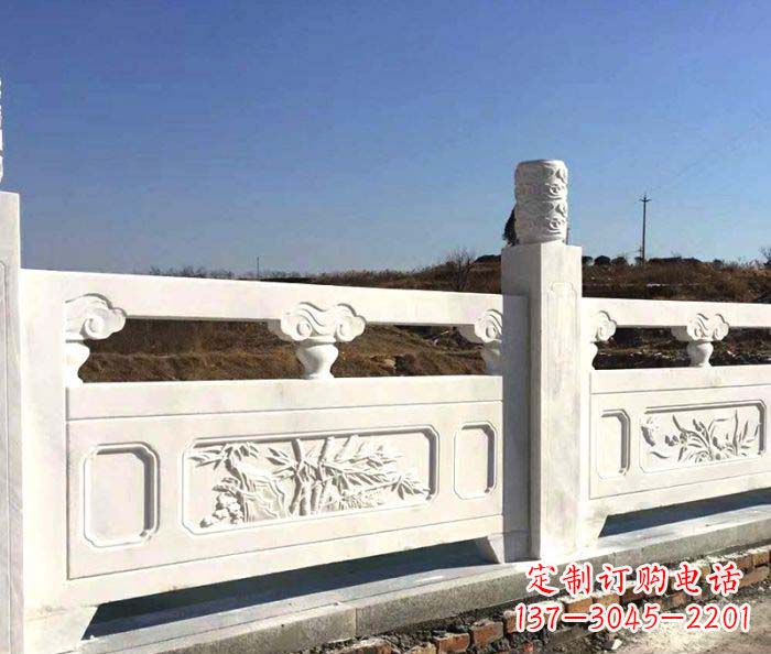 运城泰安中领雕塑汉白玉石浮雕栏板
