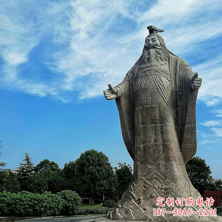 运城精美手工尧帝大型石雕:历史名人上古最理想的君主