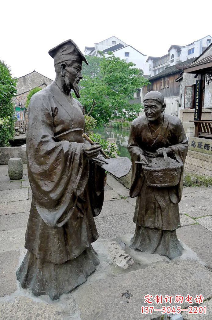 运城经典雕塑:王羲之情景小品