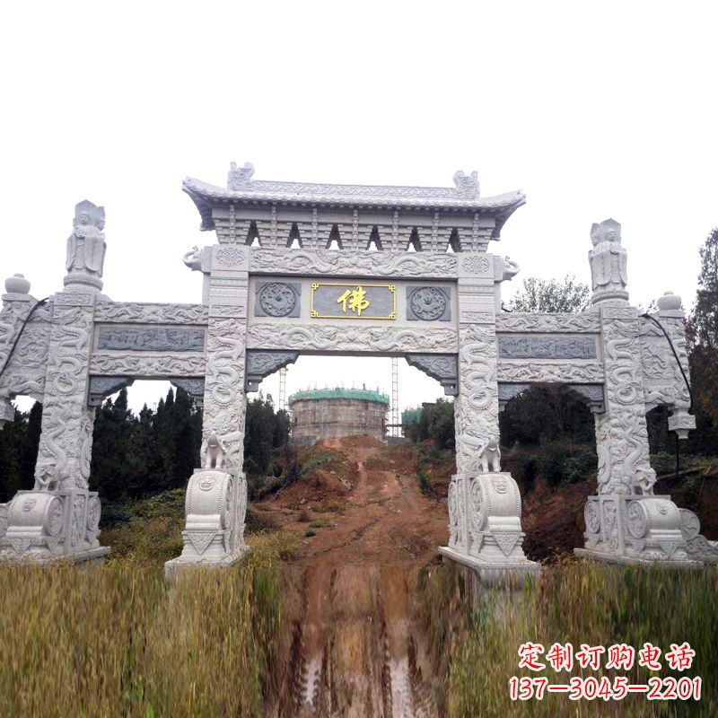 运城景区入口石牌坊雕塑,为您塑造独一无二的精美雕塑
