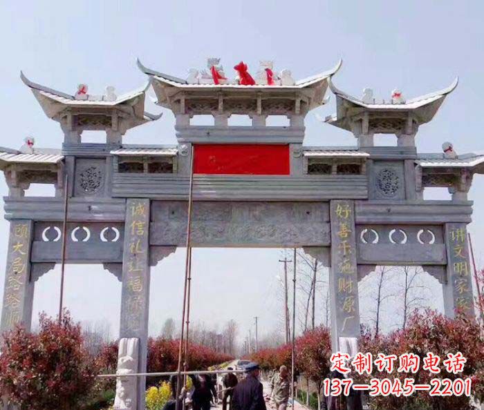 运城传承经典,尊崇古风:牌坊石雕