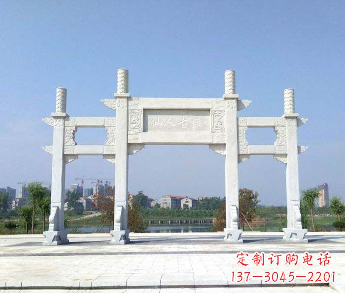 运城精美牌楼石雕,给你传统文化的享受