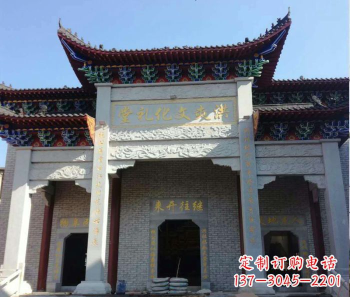 运城景区三门石雕牌楼,精美绝伦的艺术之作