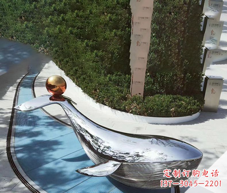 运城镜面不锈钢海豚,一种质感的诠释