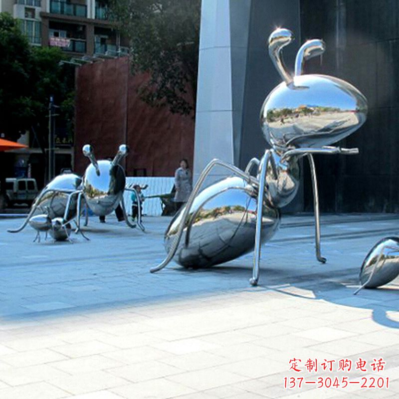 运城优雅而不凡的蚂蚁不锈钢雕塑