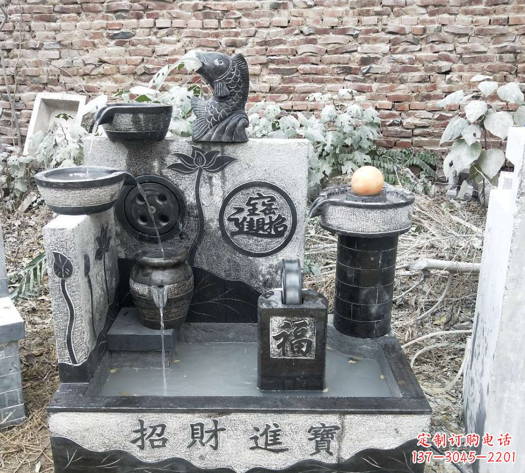运城领雕水池雕塑：定制你的招财水池