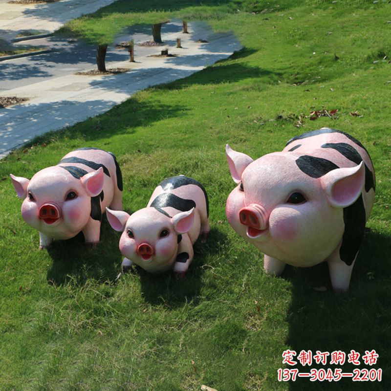 运城全新卡通猪雕塑,为您的家居装饰带来活力