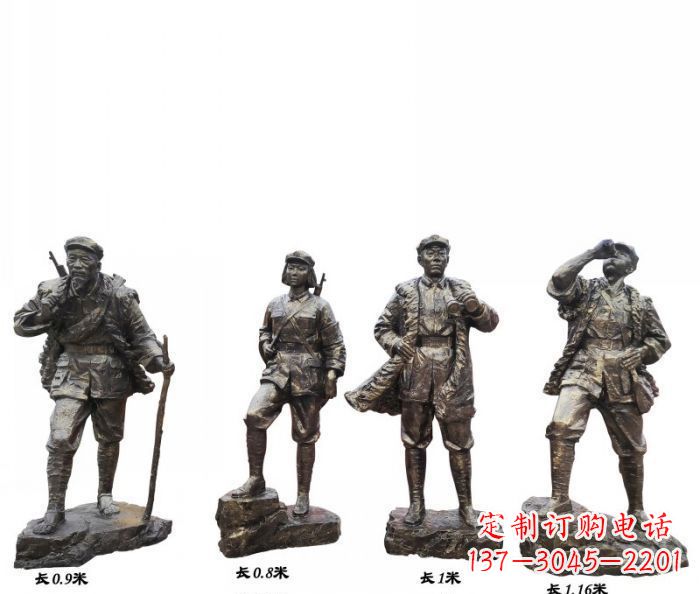 运城专注制作抗战红军青铜雕塑