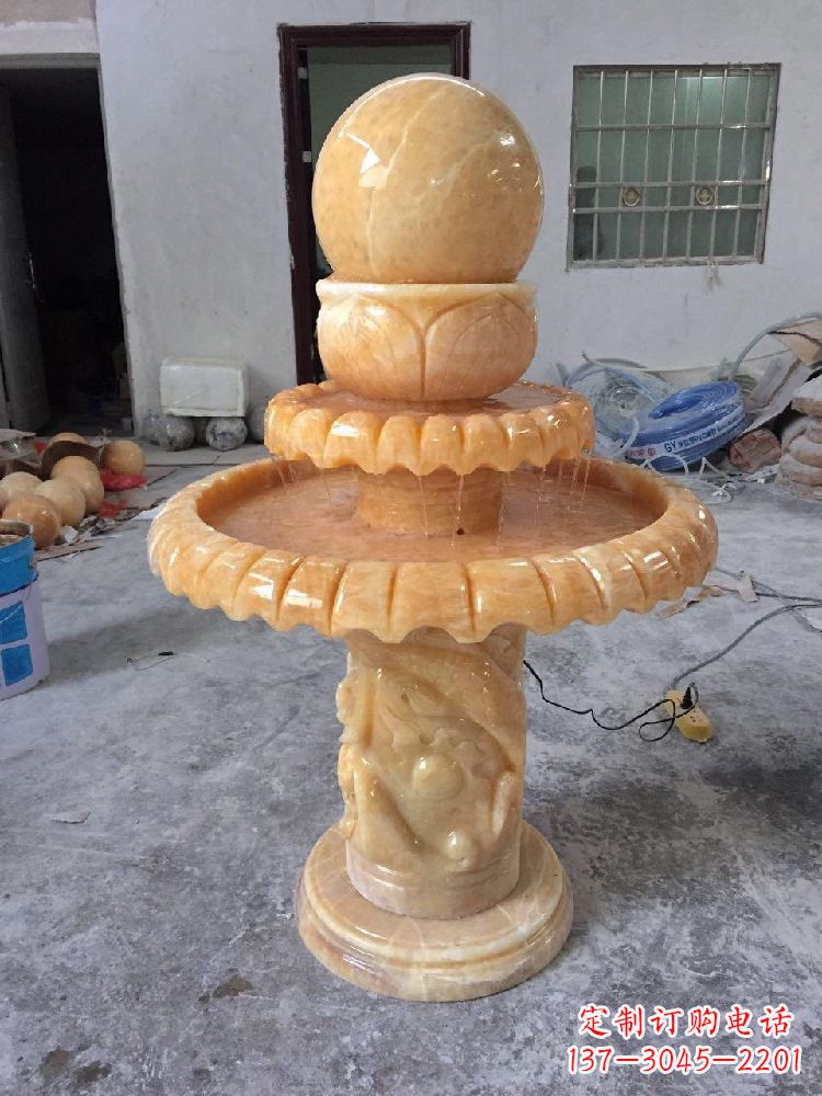 运城品位客厅的福气——风水球雕塑