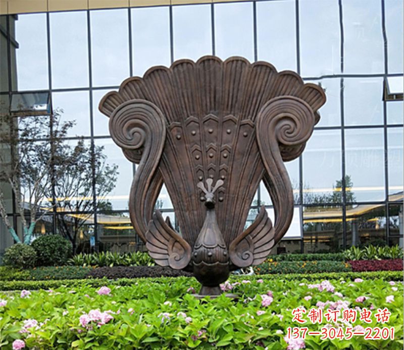 运城装点家园的精美孔雀雕塑