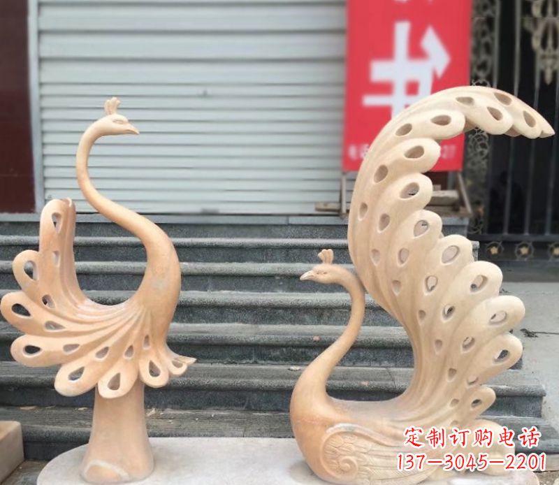 运城中领雕塑专业提供独特精致的孔雀石雕塑,以…