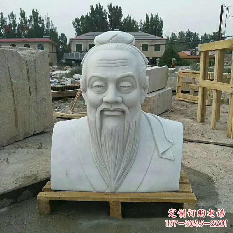 运城精致孔子雕塑,欣赏传统文化风采