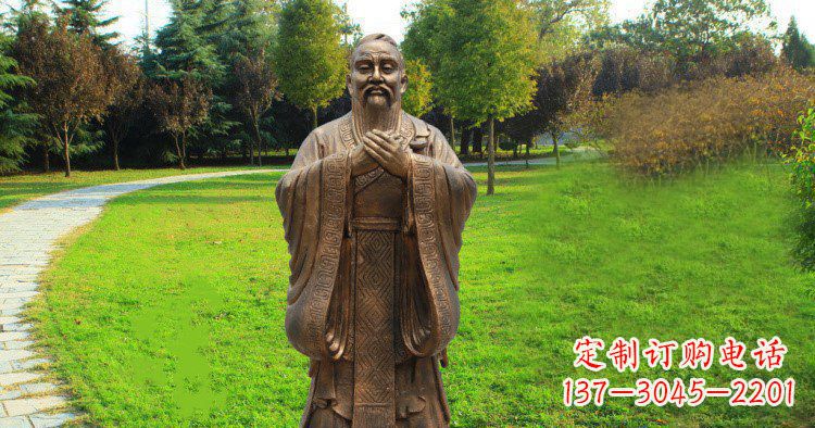 运城传承中国历史文化,具有永恒魅力的孔子公园铜雕