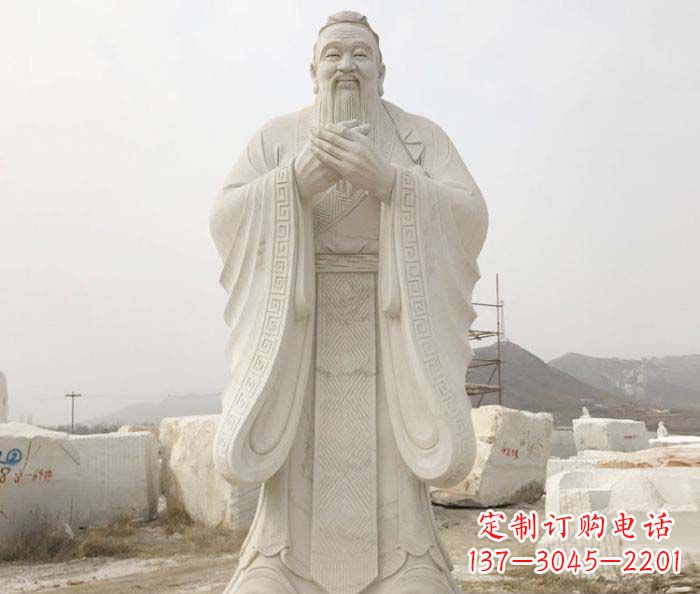 运城以孔子崇高形象设计独一无二的雕塑