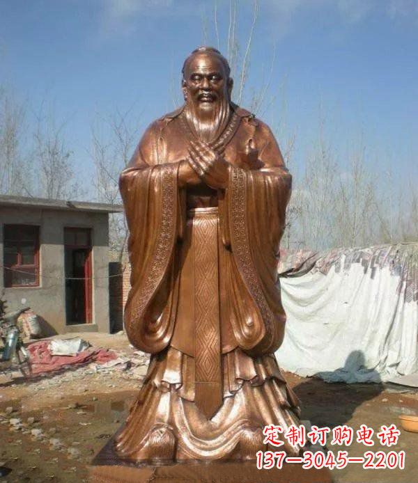 运城精致铸造——领雕塑出品的孔子铜雕
