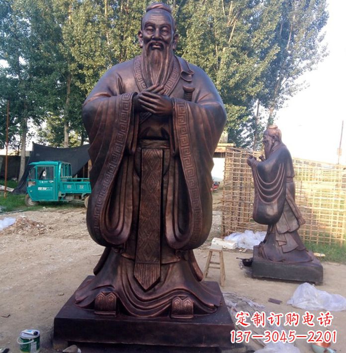 运城具有传奇色彩的孔子雕塑