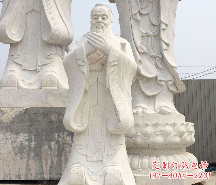运城领雕塑让孔子神态永驻——孔子三雕像