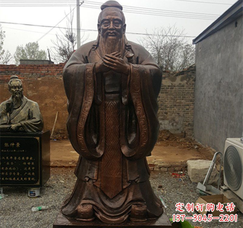 运城体现传统文化魅力精美孔子雕塑