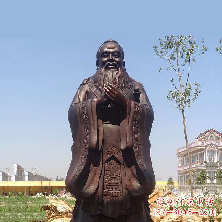 运城孔子铜雕塑,传承中华文化的传奇精品