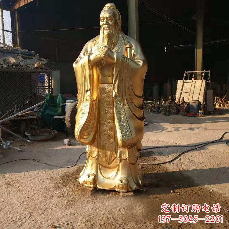 运城以孔子为精髓的青铜雕塑