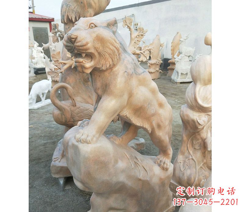运城高端石雕老虎,让你的公园里更加精彩