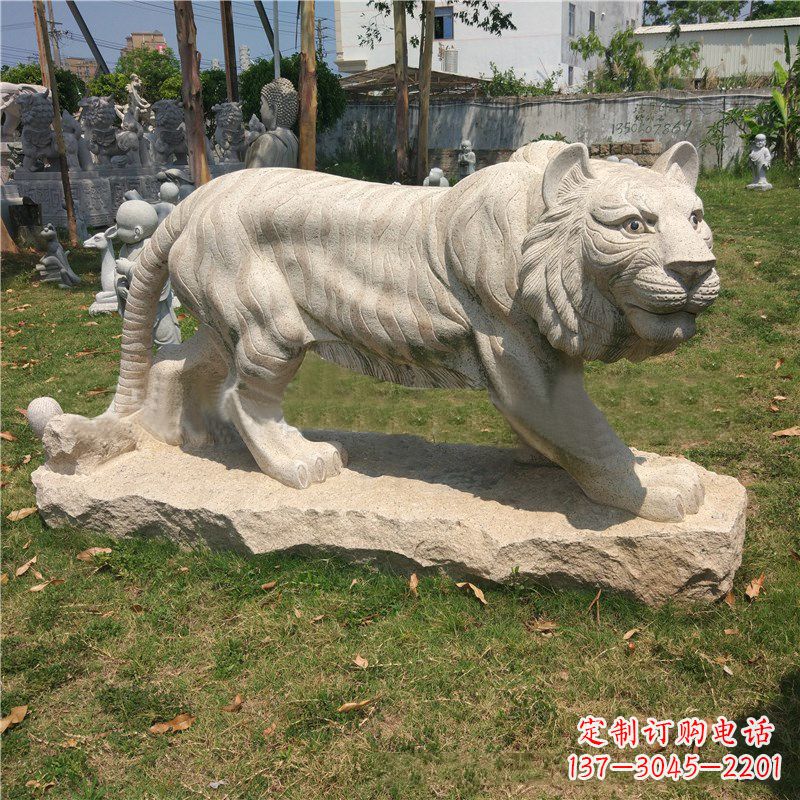 运城中领雕塑推出老虎石雕艺术品,这是一种以花…