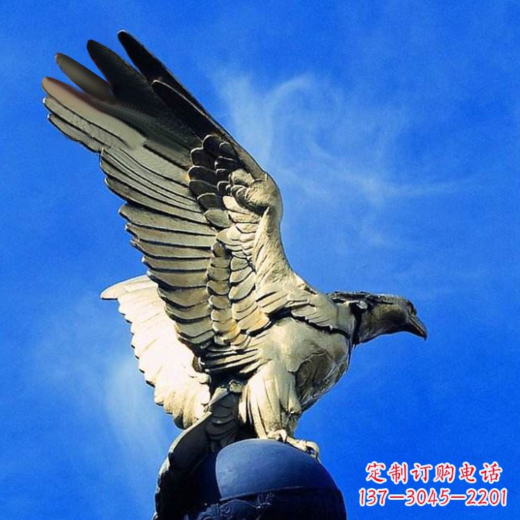 运城唯美老鹰玻璃钢仿铜雕塑玻璃钢雕塑以其简约…