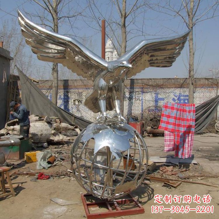 运城复古经典不锈钢地球雕塑